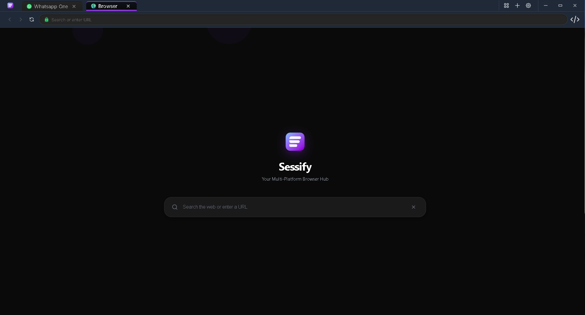 Sessify Main Interface